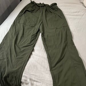 Athleta Forest Green Wide Leg Pants